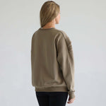 Isabella Oversized Nursing & Pregnancy Sweatshirt (Dark Olive) | Milk & Baby