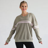 Celine Slouchy Nursing Pullover | Olive Grove