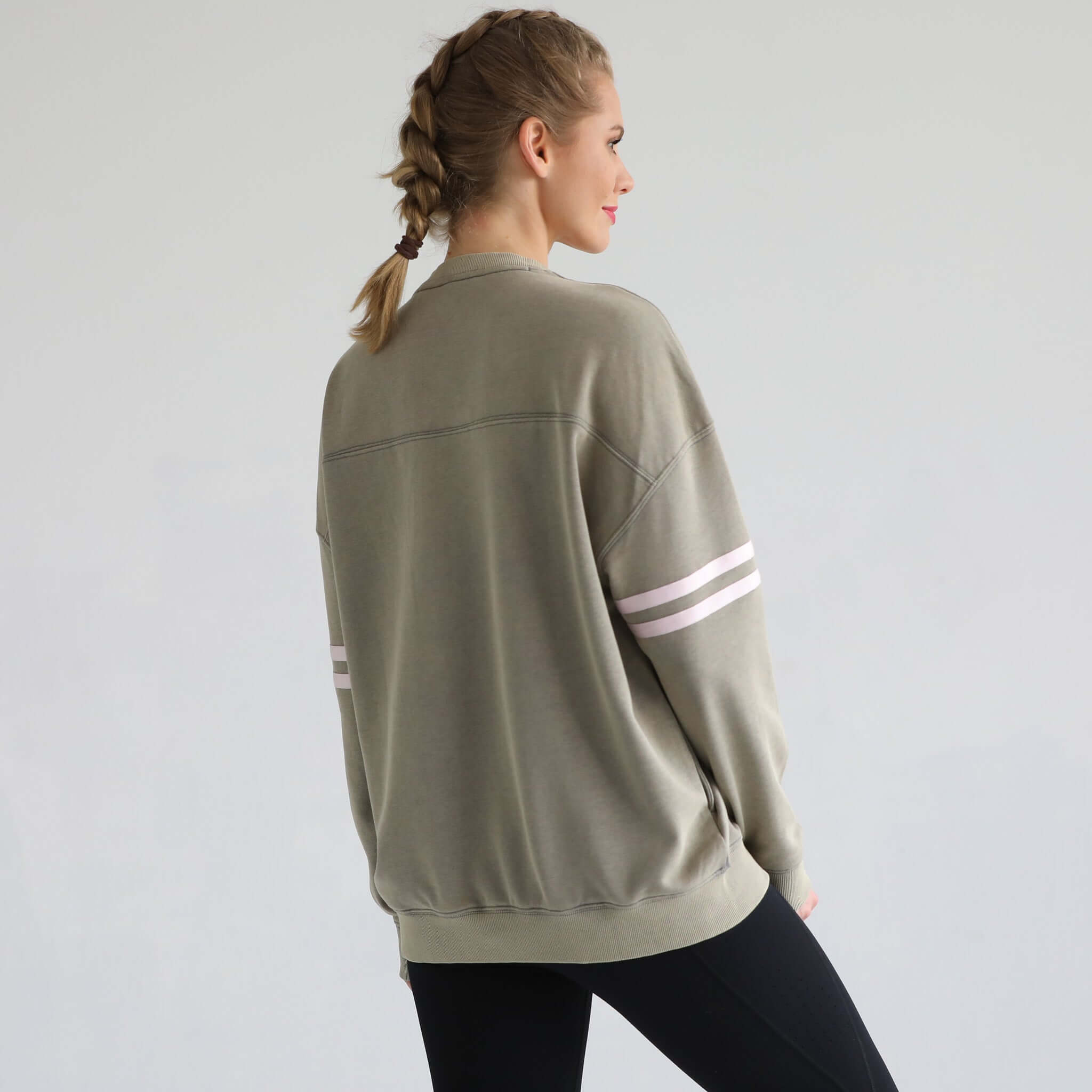 Celine Slouchy Nursing Pullover | Olive Grove