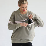 Celine Slouchy Nursing Pullover | Olive Grove