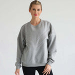 Isabella Oversized Nursing & Pregnancy Sweatshirt (Heather Gray) | Milk & Baby