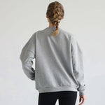 Isabella Oversized Nursing & Pregnancy Sweatshirt (Heather Gray) | Milk & Baby