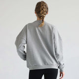 Isabella Oversized Nursing & Pregnancy Sweatshirt (Heather Gray) | Milk & Baby