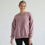 Isabella Oversized Nursing & Pregnancy Sweatshirt (Lavender Smoke) | Milk & Baby