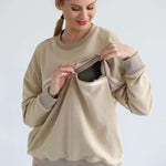 Celine Slouchy Nursing Pullover | Sandy Dunes | Milk & Baby