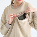 Celine Slouchy Nursing Pullover | Sandy Dunes | Milk & Baby