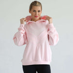 Isabella Ultra Soft Oversized Nursing & Pregnancy Hoodie (Pedal Blush) | Milk & Baby