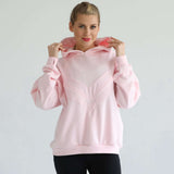 Isabella Ultra Soft Oversized Nursing & Pregnancy Hoodie (Pedal Blush) | Milk & Baby