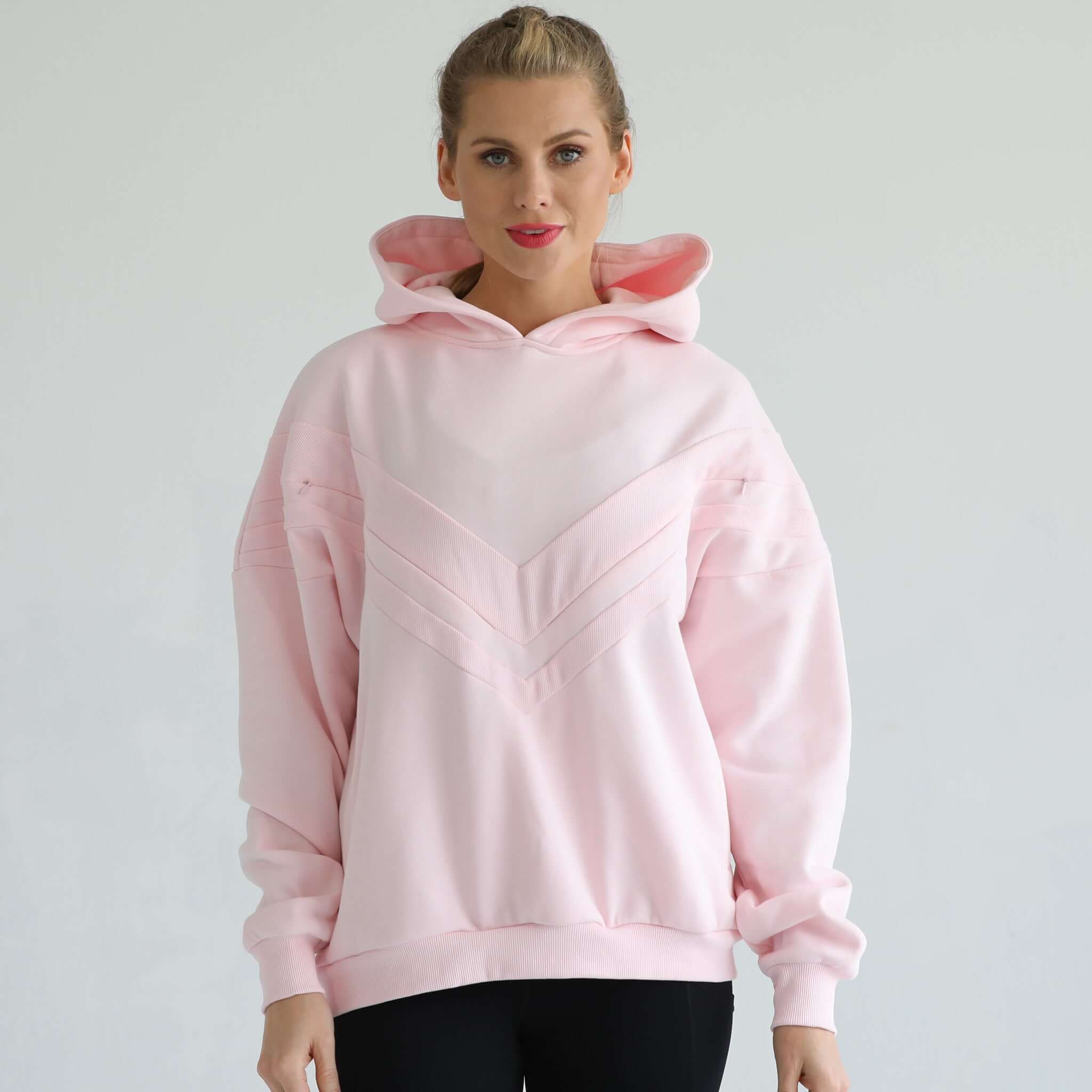 Isabella Ultra Soft Oversized Nursing & Pregnancy Hoodie (Pedal Blush) | Milk & Baby