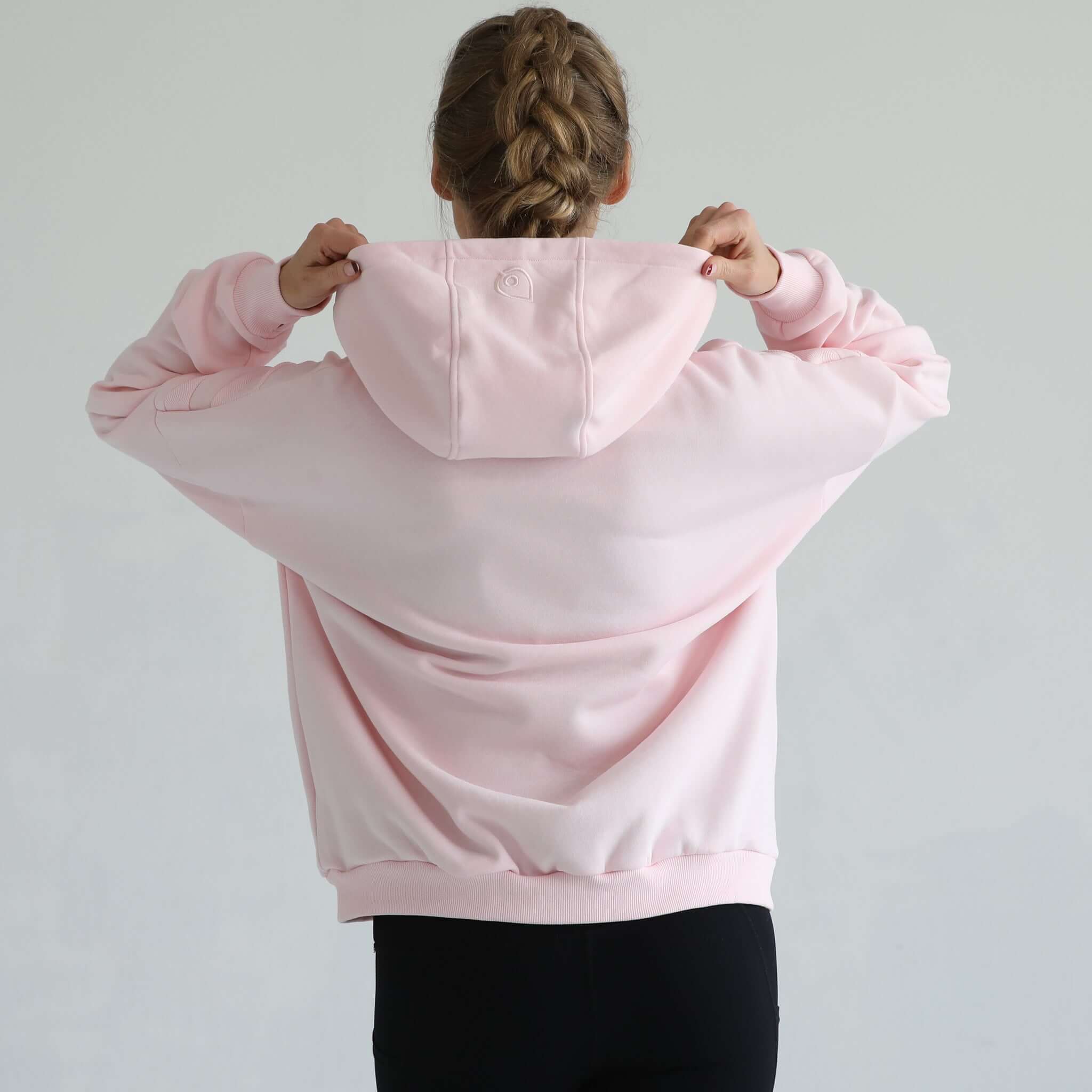 Isabella Ultra Soft Oversized Nursing & Pregnancy Hoodie (Pedal Blush) | Milk & Baby