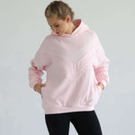 Isabella Ultra Soft Oversized Nursing & Pregnancy Hoodie (Pedal Blush) | Milk & Baby