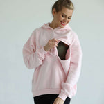 Isabella Ultra Soft Oversized Nursing & Pregnancy Hoodie (Pedal Blush) | Milk & Baby