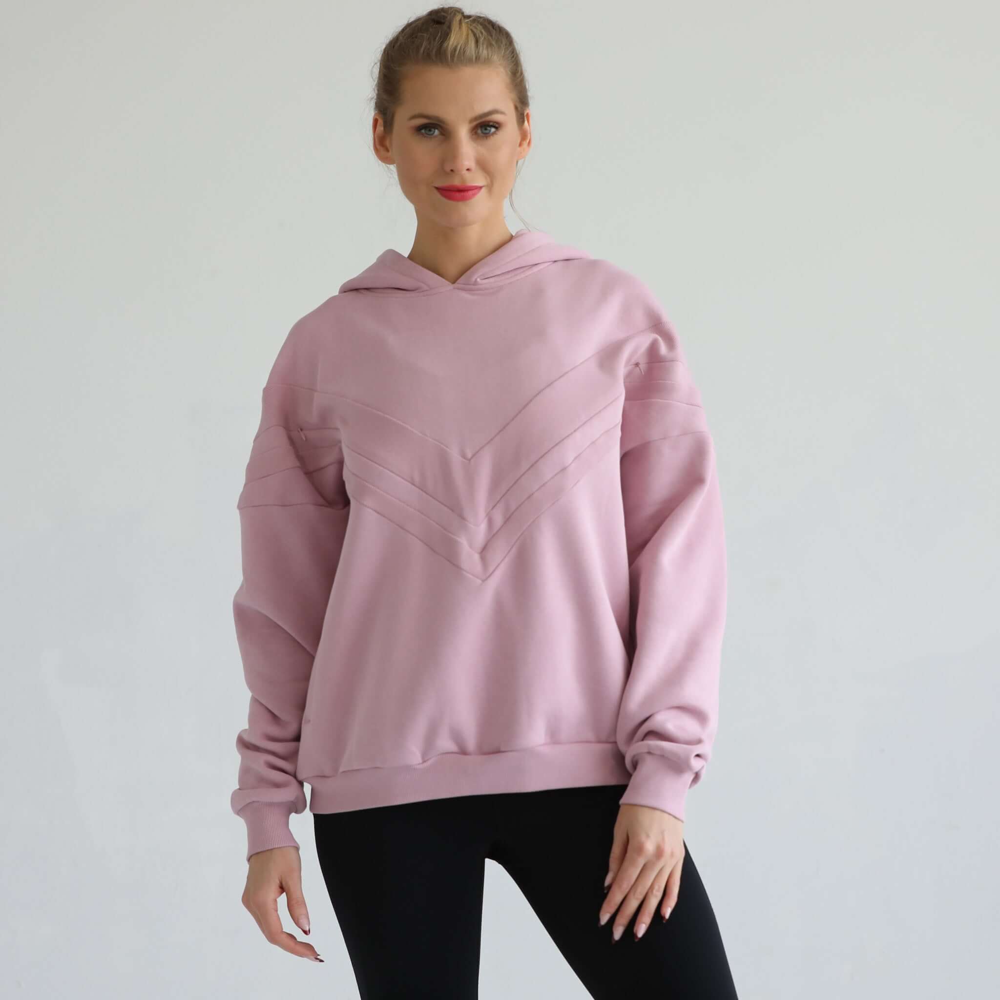 Isabella Ultra Soft Oversized Nursing & Pregnancy Hoodie (Lavender Smoke) | Milk & Baby