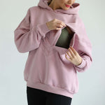 Isabella Ultra Soft Oversized Nursing & Pregnancy Hoodie (Lavender Smoke) | Milk & Baby