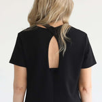 Isla Nursing T-Shirt Dress | Noir | Milk & Baby