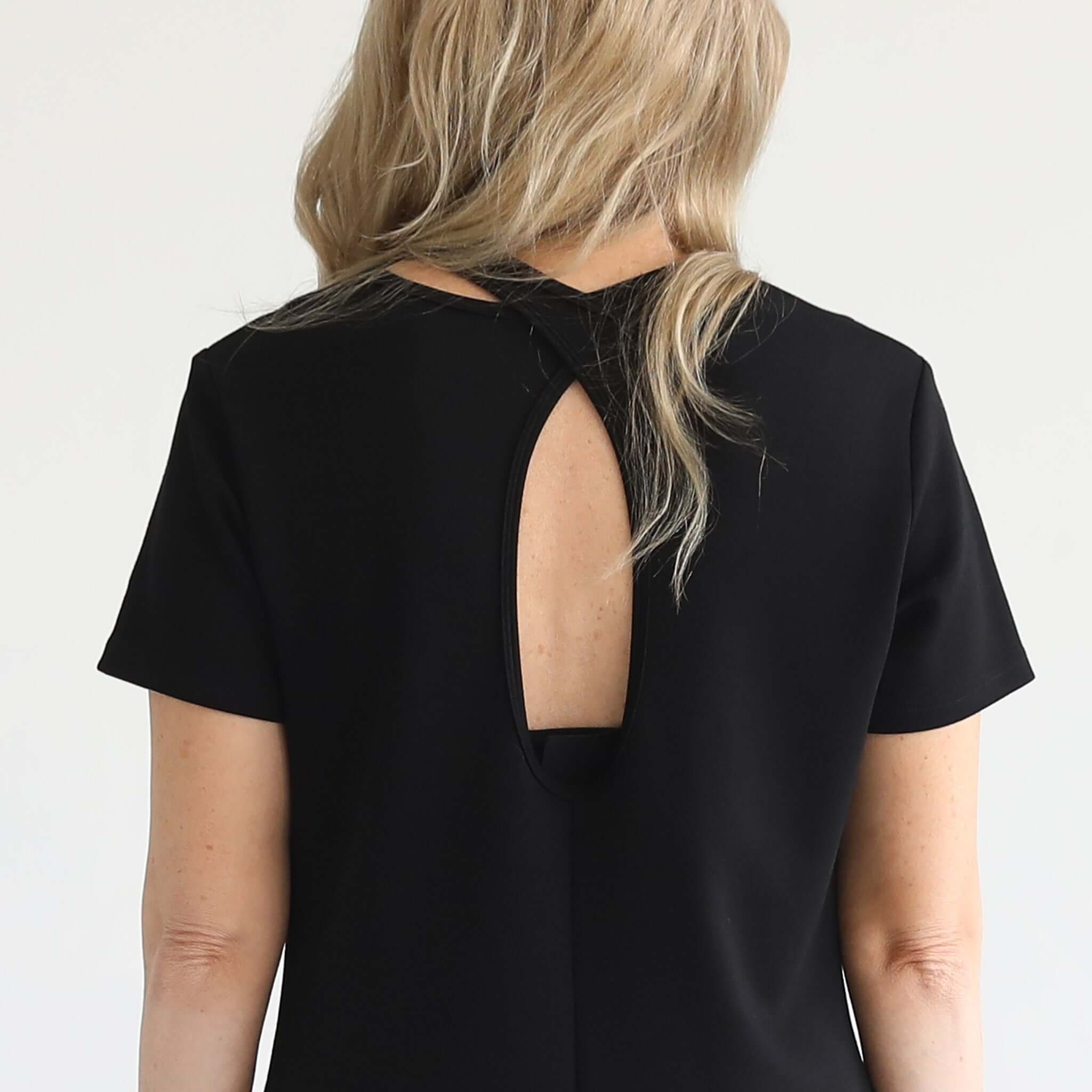 Isla Nursing T-Shirt Dress | Noir | Milk & Baby