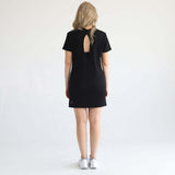 Isla Nursing T-Shirt Dress | Noir | Milk & Baby