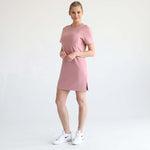 Isla Nursing T-Shirt Dress | Toasted Mauve | Milk & Baby