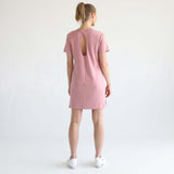 Isla Nursing T-Shirt Dress | Toasted Mauve | Milk & Baby