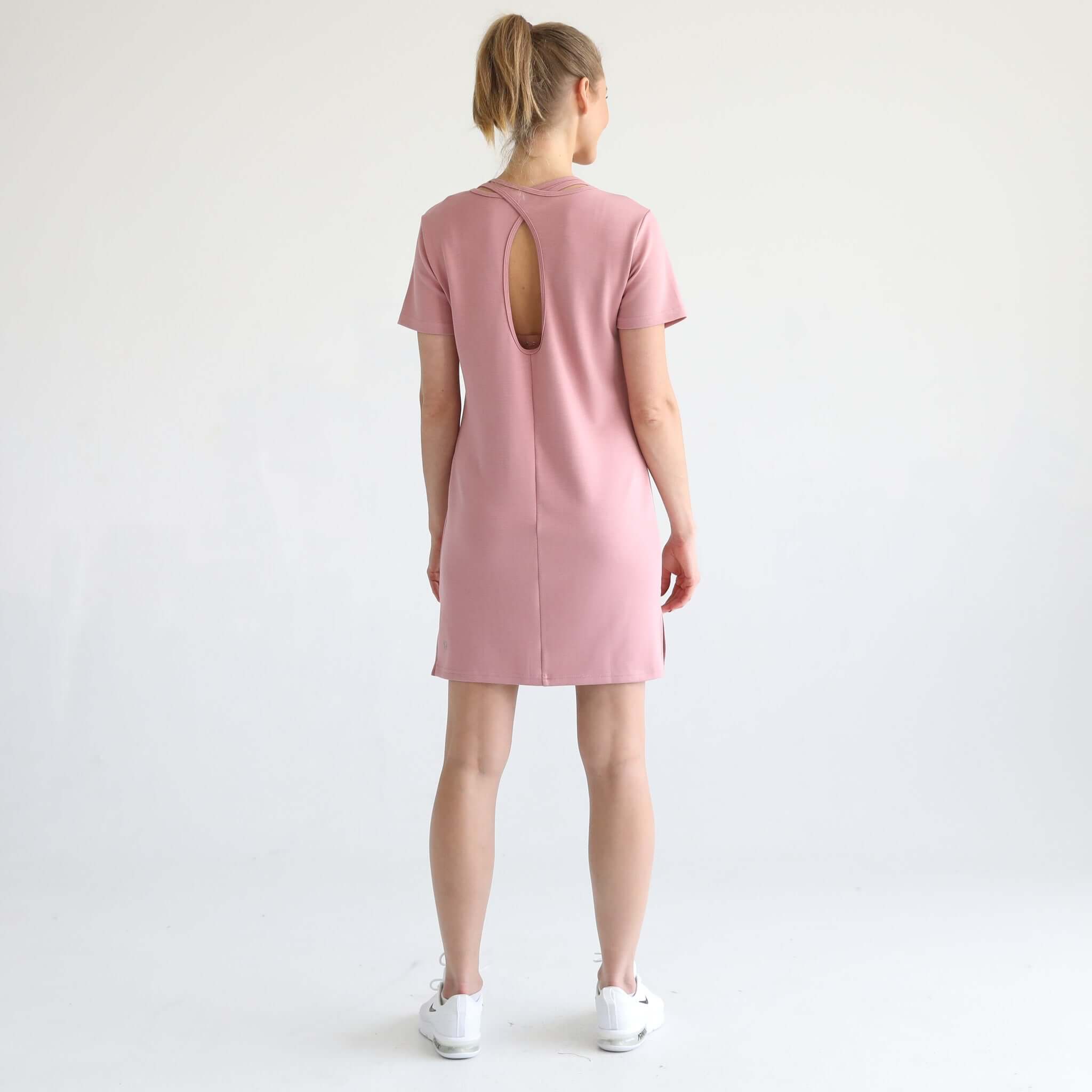 Isla Nursing T-Shirt Dress | Toasted Mauve | Milk & Baby