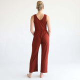 Juliette Nursing Friendly Jumpsuit | Rust | Milk & Baby