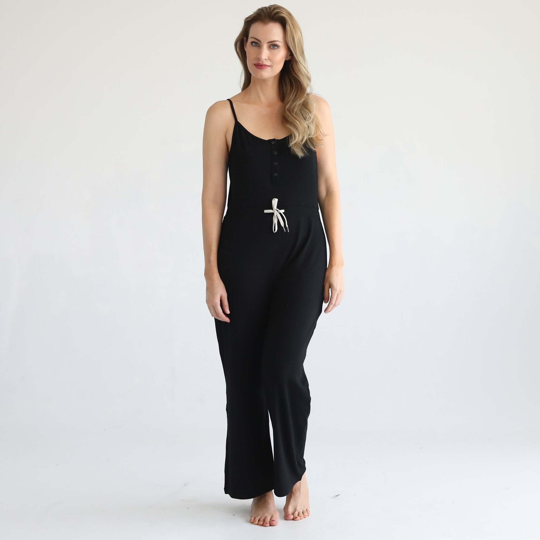 Scarlett Nursing Friendly Cami Jumpsuit | Noir | Milk & Baby