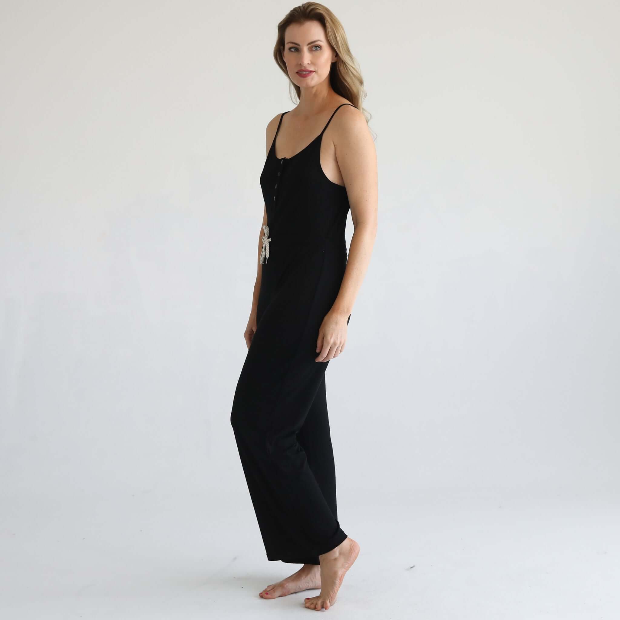 Scarlett Nursing Friendly Cami Jumpsuit | Noir | Milk & Baby