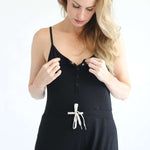Scarlett Nursing Friendly Cami Jumpsuit | Noir | Milk & Baby