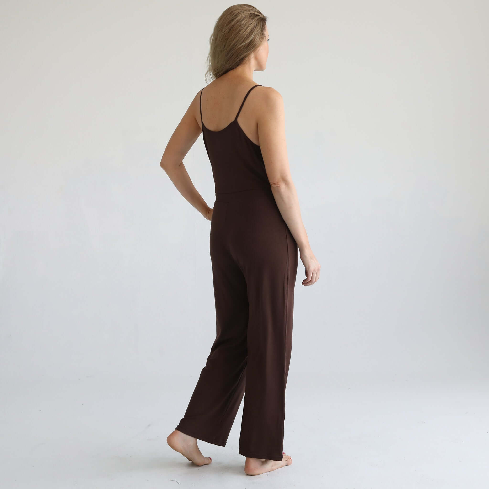 Scarlett Nursing Friendly Cami Jumpsuit | Espresso | Milk & Baby