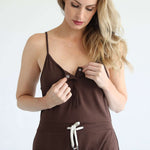 Scarlett Nursing Friendly Cami Jumpsuit | Espresso | Milk & Baby