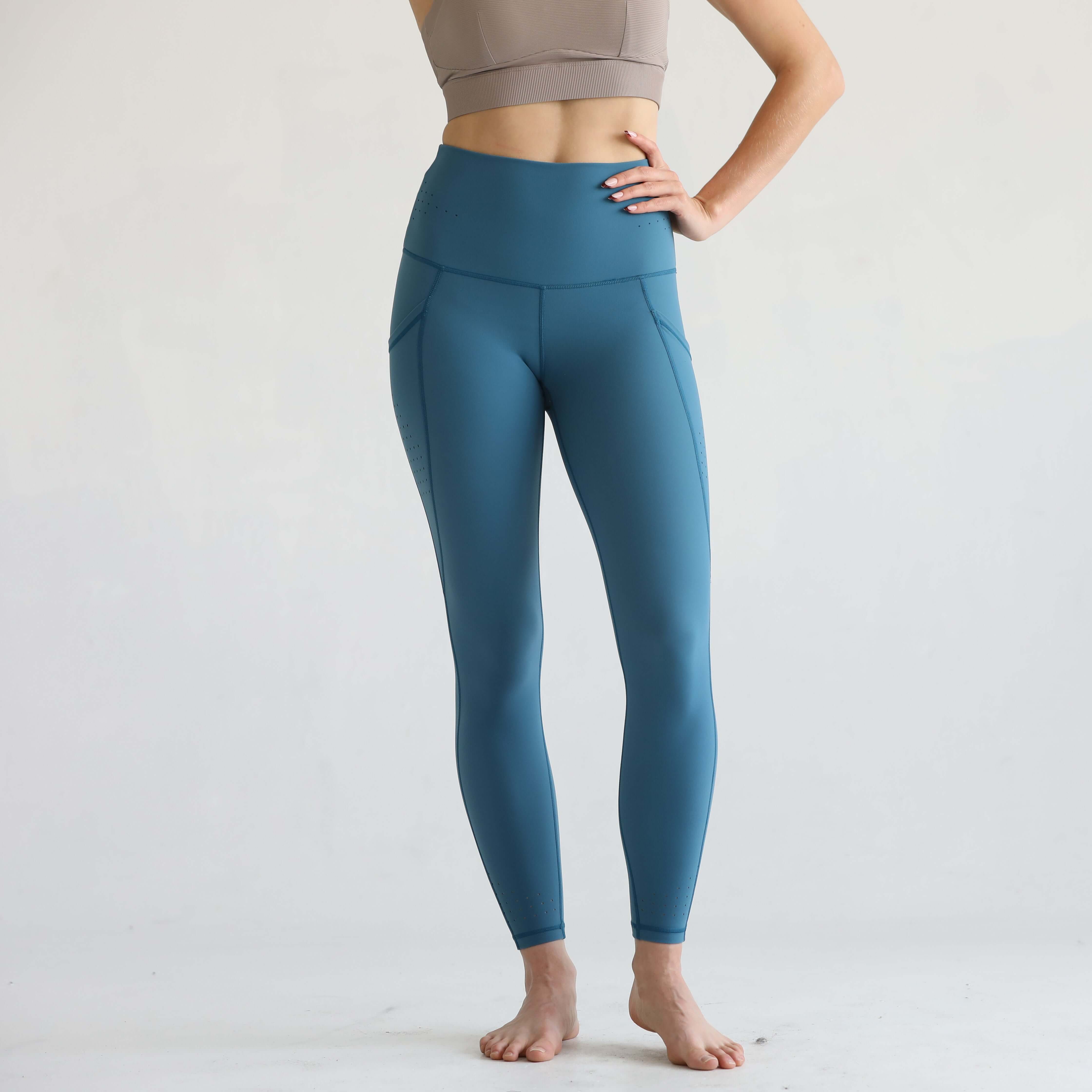 Reveal Ultra High Waisted Tummy Control Postpartum Legging 25'' (Oasis Blue)) | Milk & Baby