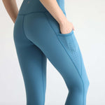 Reveal Ultra High Waisted Tummy Control Postpartum Legging 25'' (Oasis Blue)) | Milk & Baby