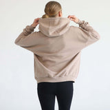 Isabella Ultra Soft Oversized Nursing & Pregnancy Hoodie (Taupe) | Milk & Baby