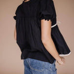 Winny Tie Top in Black | Milk & Baby
