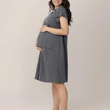 Universal Labor and Delivery Gown in Gray Heather