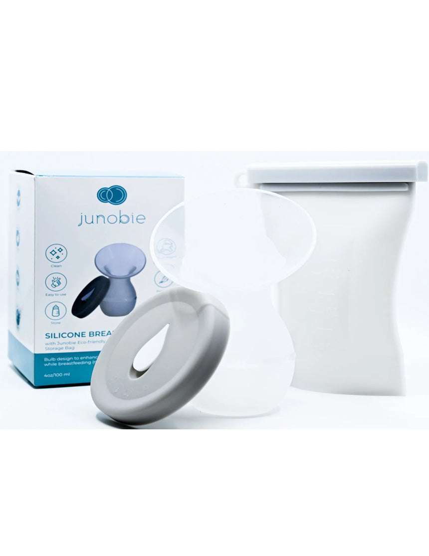 Junobie Bag + Silicone Milk Breast Pump Bundle | Milk & Baby