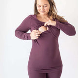 Jane Long Sleeve Nursing Pajama Set Milk & Baby