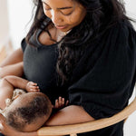 Tiered Breastfeeding Dress | Black | Milk & Baby