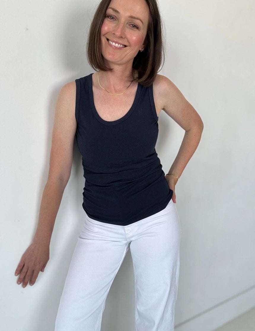 Everywhere Breastfeeding Tank Top | Navy | Milk & Baby