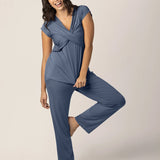 Davy Ultra Soft Maternity & Nursing Pajamas | Slate Blue