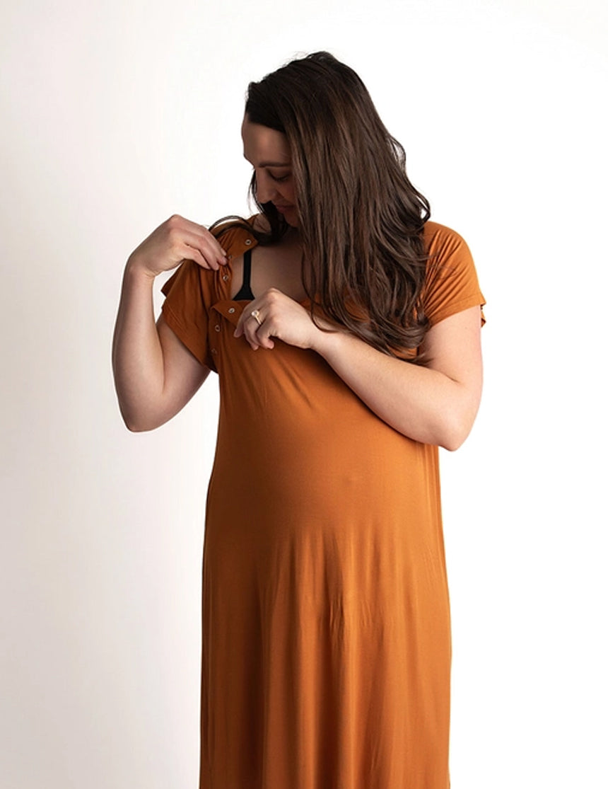 Saddle Labor & Delivery Gown | Milk & Baby