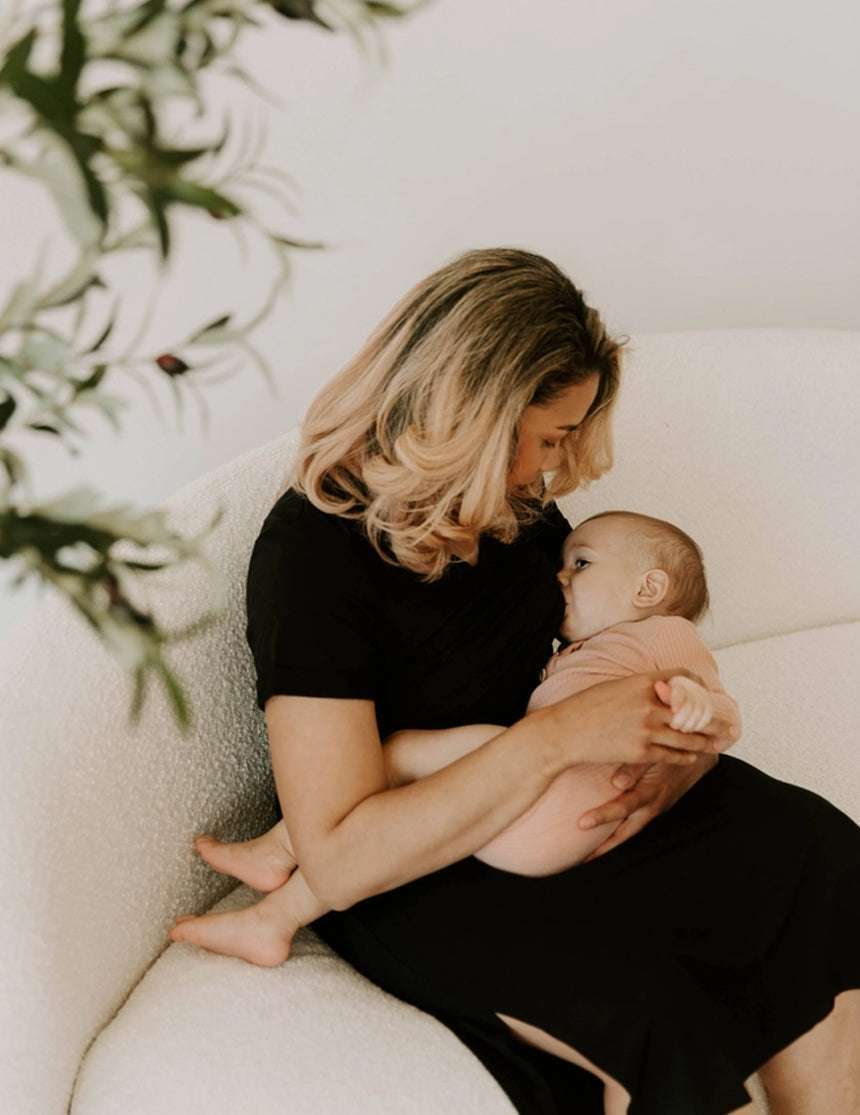 Everyday Breastfeeding Dress | Black | Milk & Baby