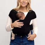 Raven | Aerial Newborn Buckle Wrap | Meet the Aerial Newborn Buckle Wrap: the perfect blend of wrap-like coziness and buckle carrier convenience for your newborn babe. Crafted from our signature CloudBlend™ fabric, it's irresistibly soft and features a pa