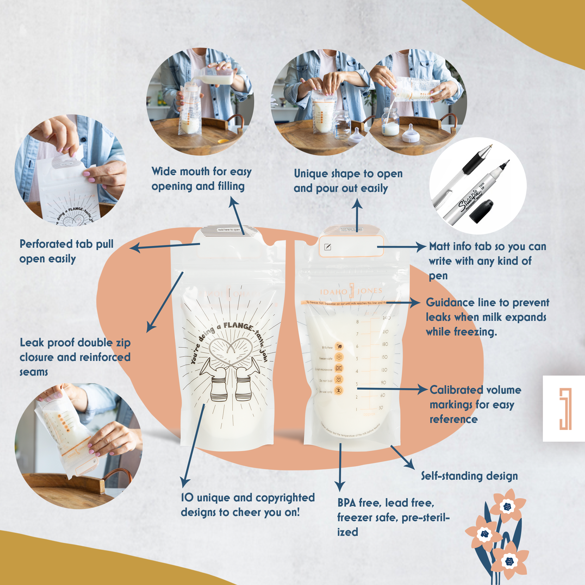Breast Milk Storage Bags | Milk & Baby