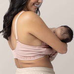 Sublime® Hands-Free Pumping & Nursing Bra | Pink Heather | Milk & Baby