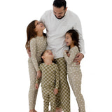 Sage Check  | Adult Jogger