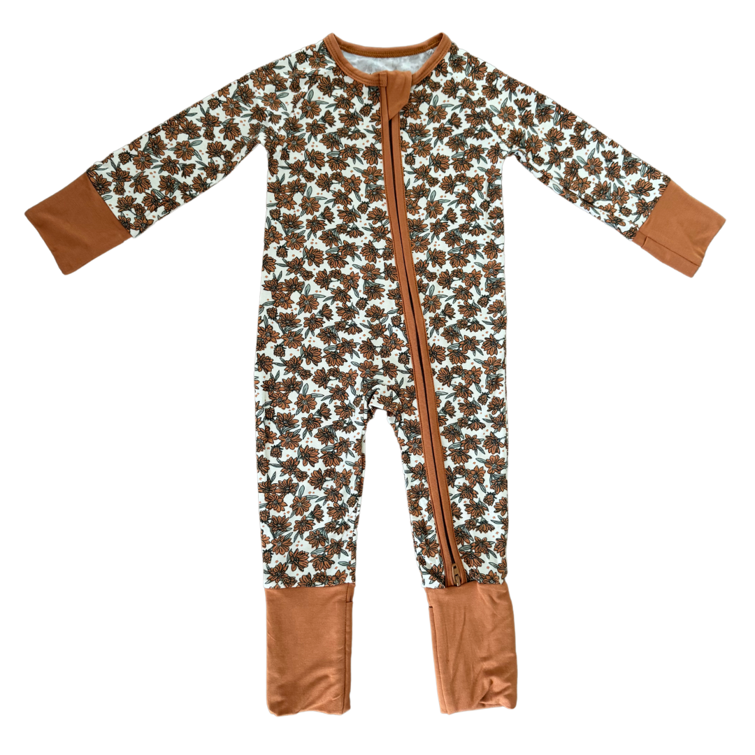Cream Magnolia Bamboo Zipper | Milk & Baby