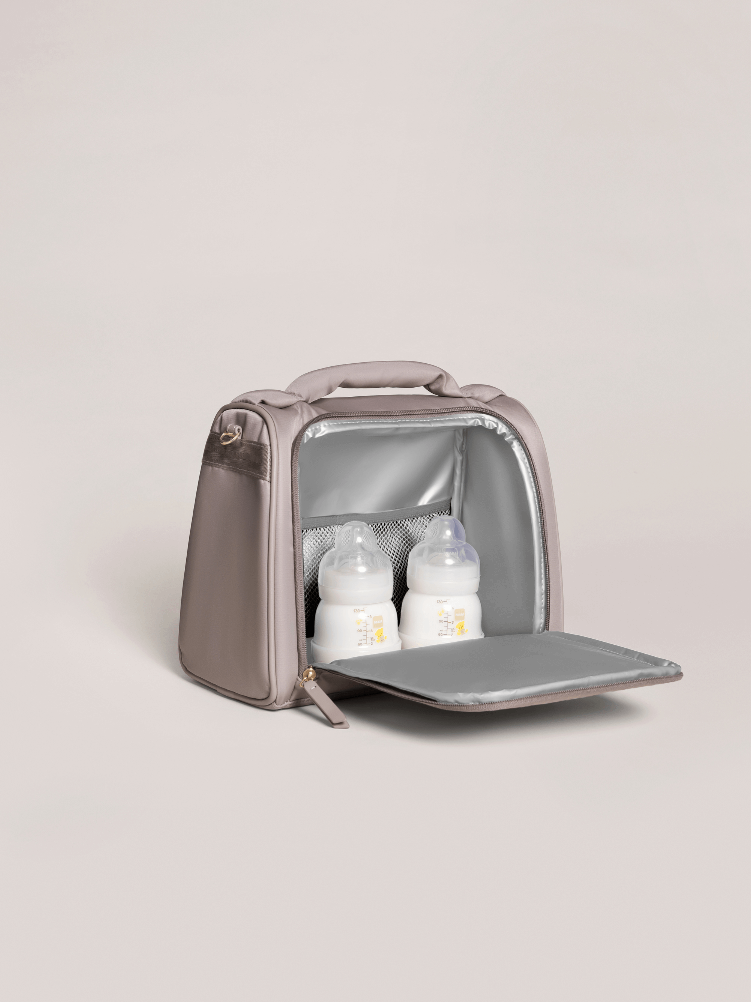 Insulated Bottle Bag - Taupe | Milk & Baby