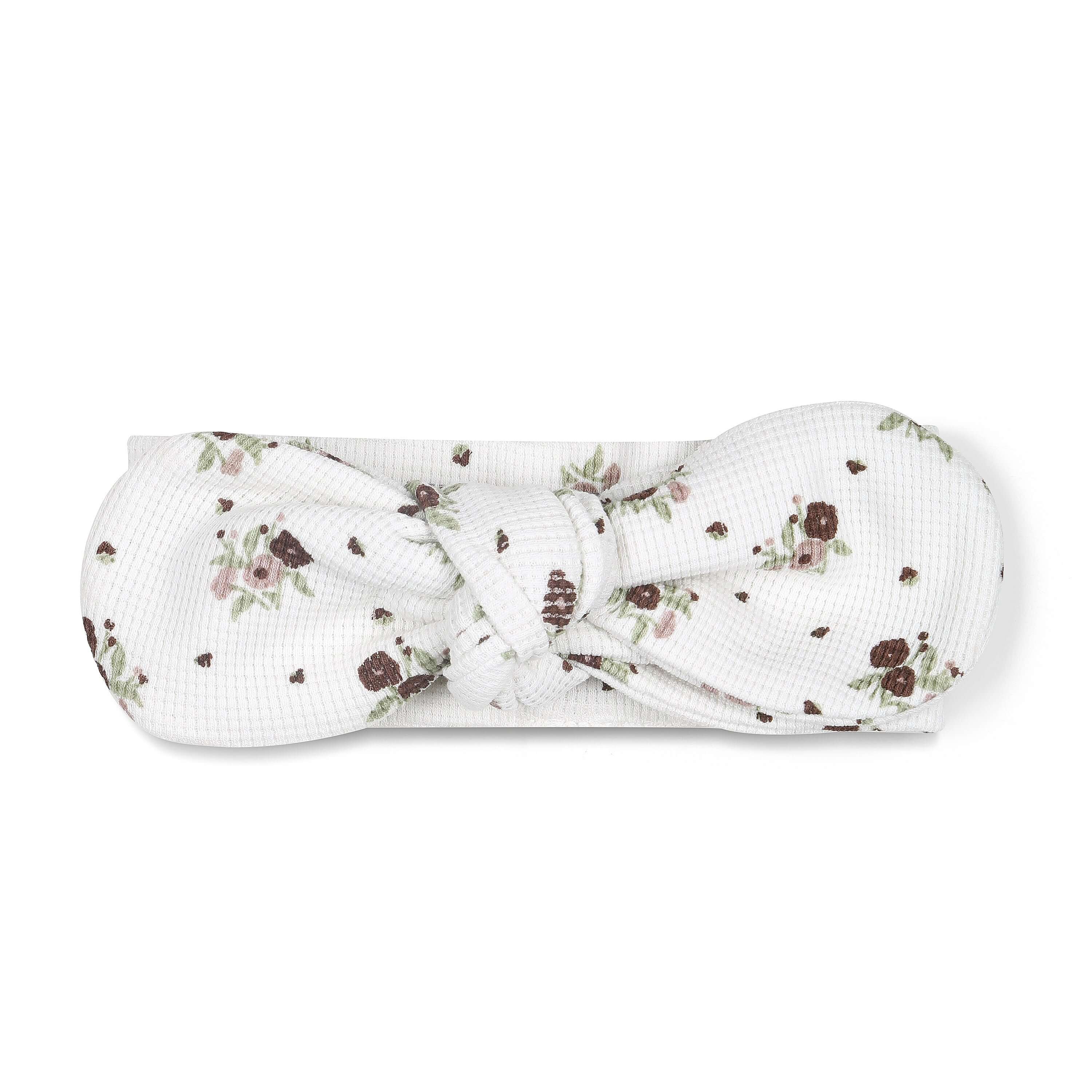 Organic Headwrap - Plum Ditsy | Milk & Baby