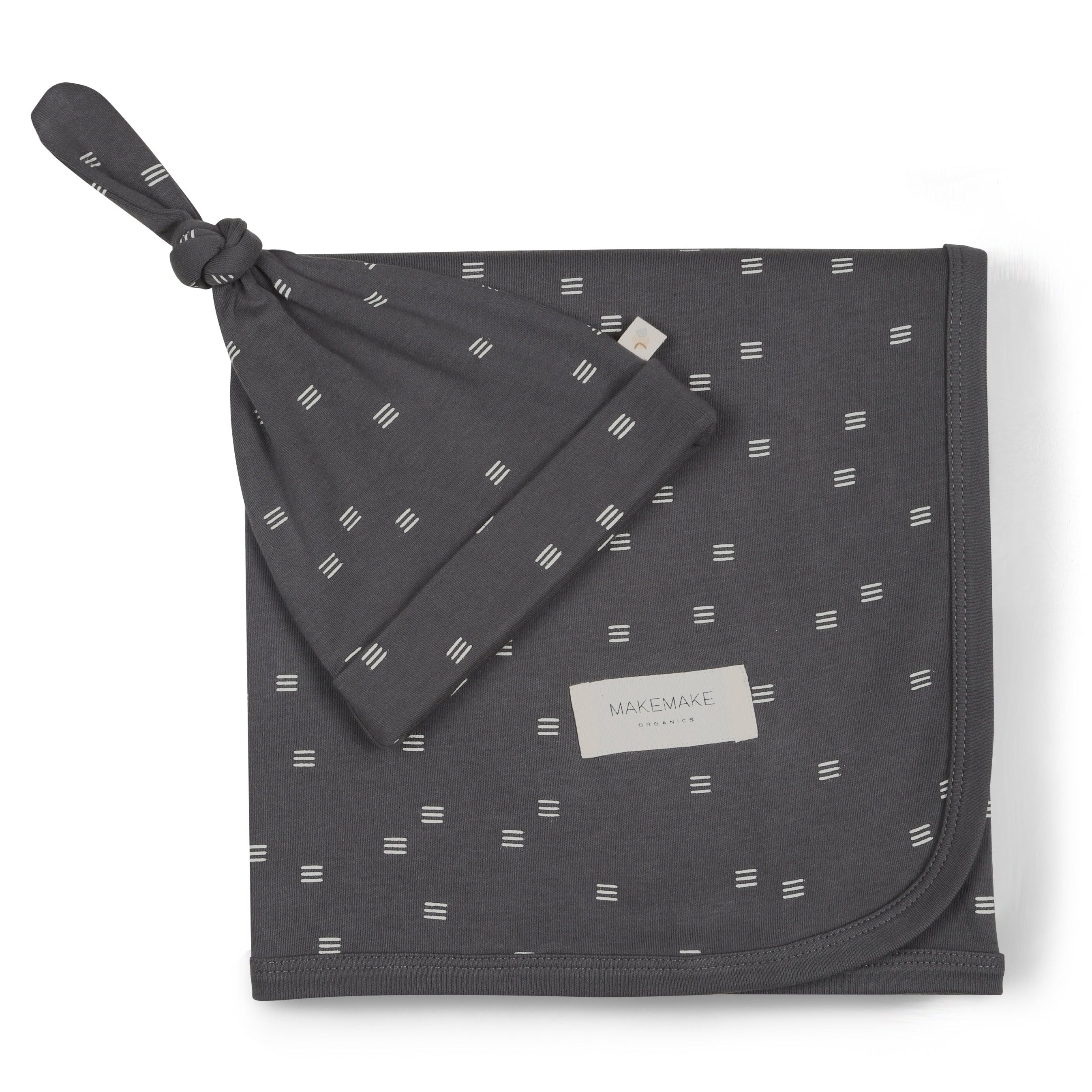 Tribe | Organic Swaddle Blanket & Hat | Milk & Baby